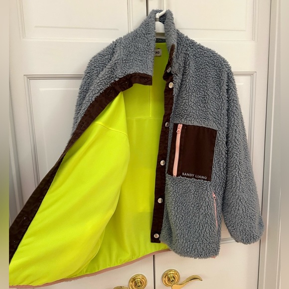 Sandy Liang Blue Fleece Jacket - Picture 12 of 16